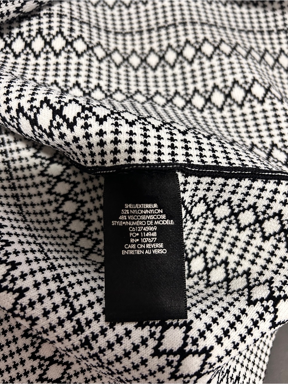 Alice + Olivia Black Kamilah Textured- Stitch  Dress Quiet Luxury Size Small - Picture 8 of 9